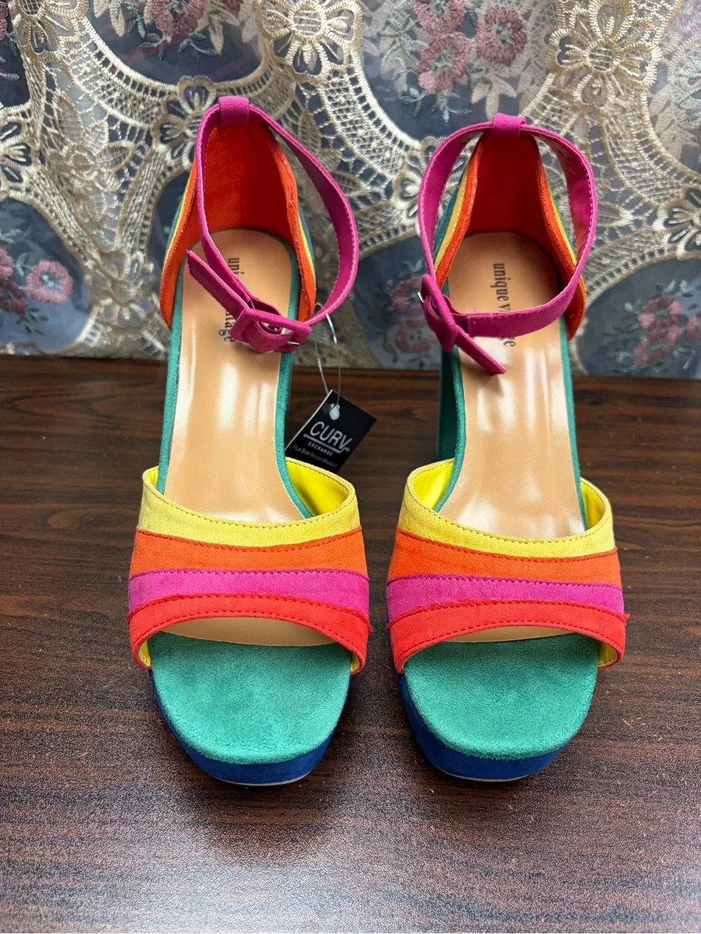 Unique Vintage vibrant rainbow